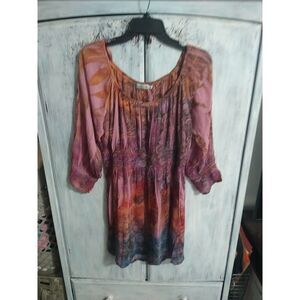 Unity Dress Md Multicolor Boho Feminine Artsy Cottage Core